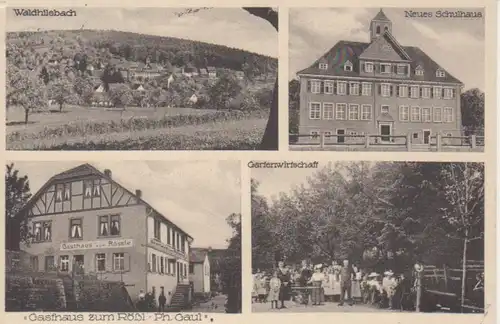 Waldhilsbach Gasthaus Rößl Schule Totale gl1929 92.999