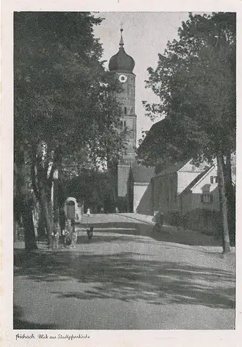 Aichach Blick zur Stadtpfarrkirche ngl 122.794