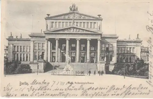 Berlin Gendarmenm.Schauspielhaus Schiller gl1904 B4863