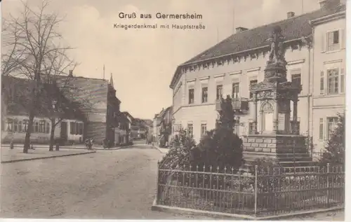 Germersheim Partie Hauptstraße feldpgl1915 93.809