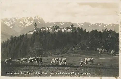 Hohenpeissenberg mit Zugspitzgruppe gl1936? 120.161