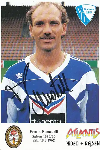 Fußball: VfL Bochum Frank Benatelli Werbek. 112.014