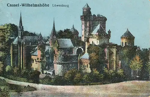 Kassel-Wilhelmshöhe Löwenburg feldpgl1918 118.537