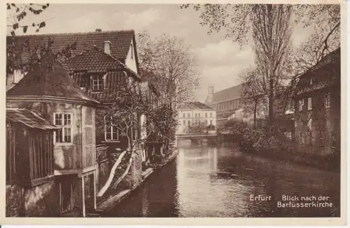 Erfurt Blick nach der Barfüßerkirche gl1934 92.432