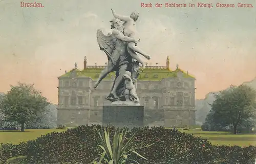 Dresden Raub der Sabinerin im Gr. Garten ngl 118.108
