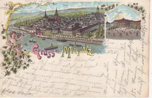 Mainz Litho Theater Panorama gl1898 94.598