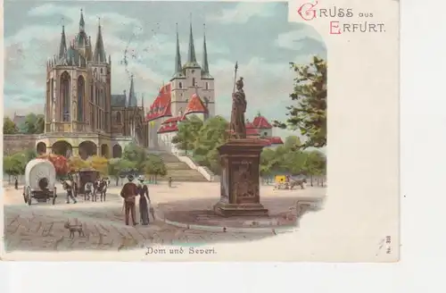 Erfurt Dom und Severikirche gl1906 92.543