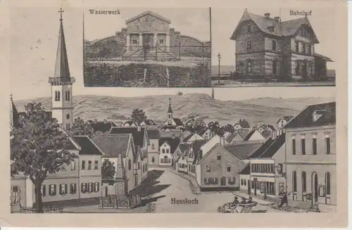 Hessloch Wasserwerk Bahnhof Panorama bahnpgl1914 94.791