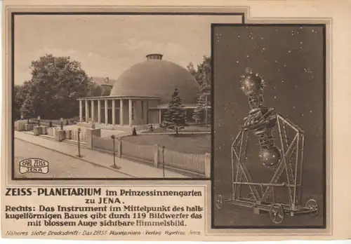 Jena ZEISS-Planetarium i.Prinzess.garten gl1928 B5618