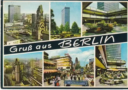 Berlin West Mehrbildkarte gl~1970? B4999