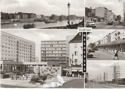 Gruss aus Magdeburg Mehrbildkarte gl~1970? B6416