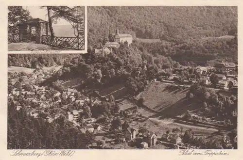 Schwarzburg Trippsteinhäuschen Panorama ngl 96.432