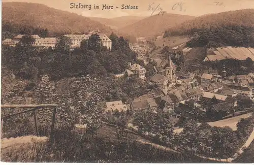 Stolberg/Harz Blick zum Schloss ngl B6570