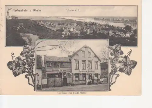 Nackenheim a.R. Gasthaus zur Stadt Mainz gl1919 94.693