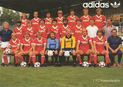 Fußball: 1.FC Kaiserslautern Mannschaft 1981 112.306