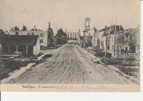 Nontigny Straße Zerstörte Häuser feldpgl1915 201.012