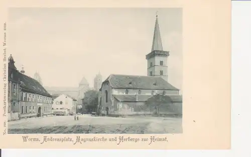 Worms Andreasplatz Kirche Herberge z. Heimat ngl 94.766