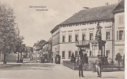 Germersheim Partie Hauptstraße feldpgl1918 93.808