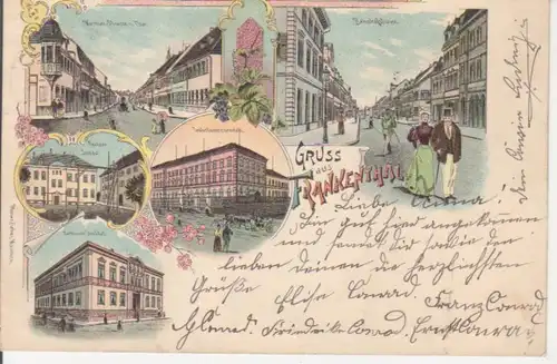 Frankenthal Litho Straßen Institute gl1898 93.672