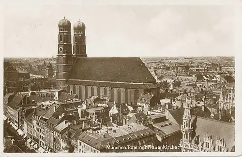 München Frauenkirche und Panorama ngl 124.069