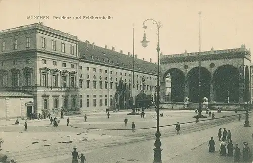 München Residenz und Feldherrnhalle ngl 123.992