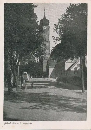 Aichach Blick zur Stadtpfarrkirche ngl 122.798