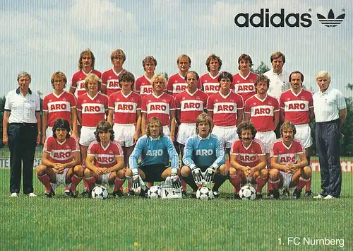 Fußball: 1.FC Nürnberg Mannschaft 1983 112.584
