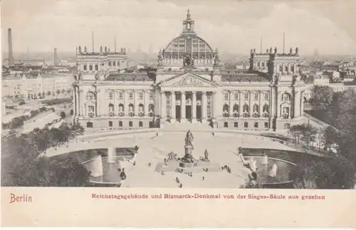 Berlin Bismarck vor dem Reichtstagsgebäude ngl B5777