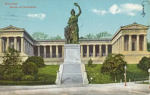 München Bavaria mit Ruhmeshalle gl1913 124.024