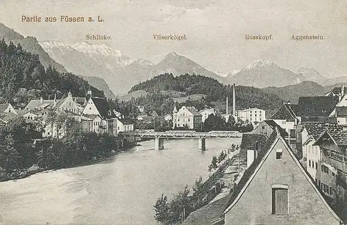 Füssen Teilansicht gl1908 123.351