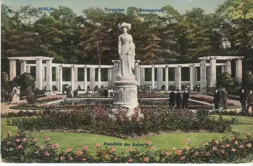 Berlin Tiergarten Rosengarten Kaiserin gl1913 B5284