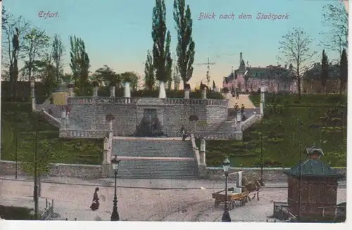 Erfurt Blick nach dem Stadtpark gl1912 92.466