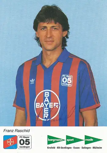 Fußball: Bayer Uerdingen Franz Raschid 112.732
