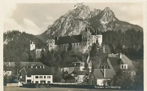 Füssen Teilansicht mit Säuling ngl 123.285