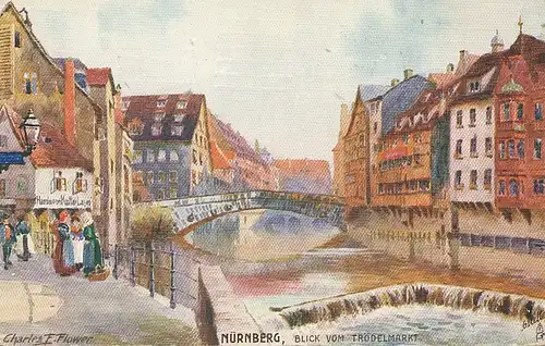 Nürnberg Blick vom Trödelmarkt gl1912 124.519