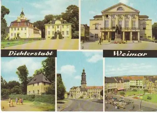 Dichterstadt Weimar Mehrbildkarte gl1968 B6776