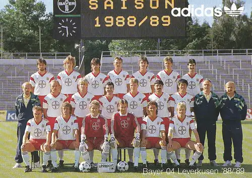 Fußball: Bayer 04 Leverkusen Mannschaft 88/89 112.441