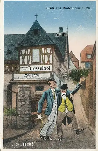 Rüdesheim/Rh. Drosselhof Lustige Partie gl1936 130.098