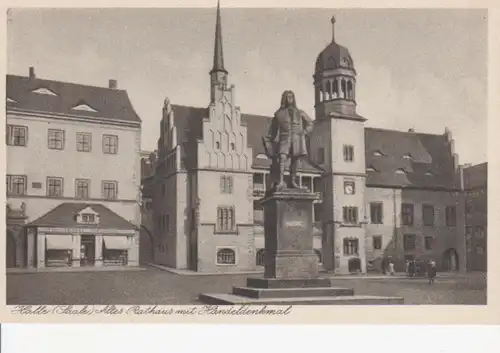 Halle/Saale Altes Rathaus mit Denkmal ngl 95.762