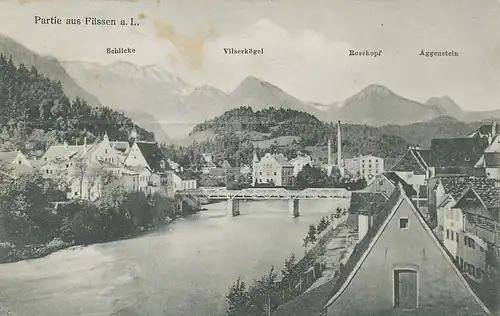 Füssen Teilansicht gl1909 123.359