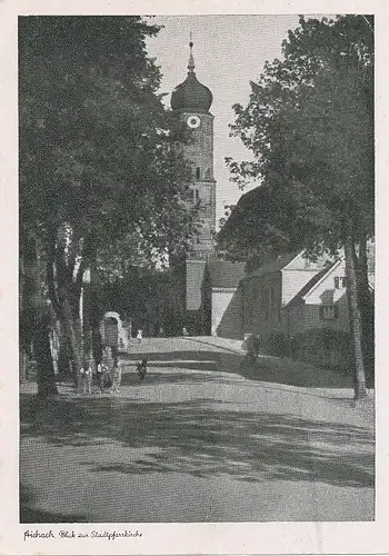 Aichach Blick zur Stadtpfarrkirche ngl 122.793