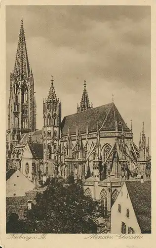 Freiburg Münster Chorseite ngl 134.489