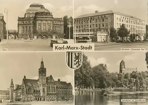 Chemnitz (Karl-Marx-Stadt) 4 Teilansichten ngl 125.461