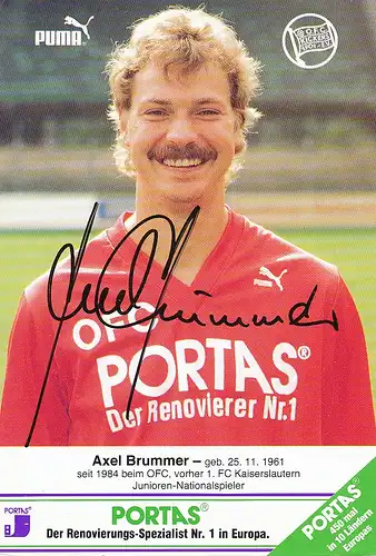 Fußball: Kickers Offenbach Axel Brummer 112.604