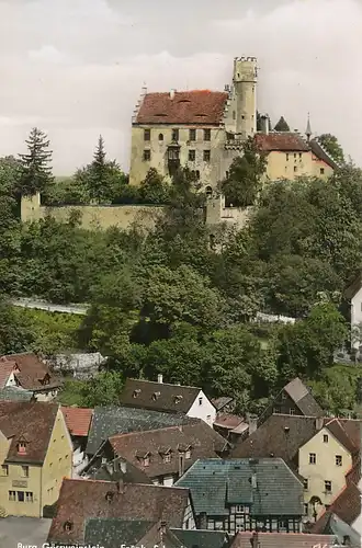 Gößweinstein Panorama mit Burg gl1955 121.011