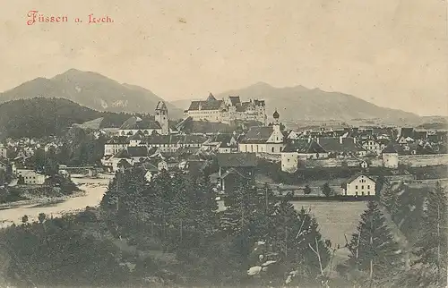 Füssen Panorama gl1908 123.346