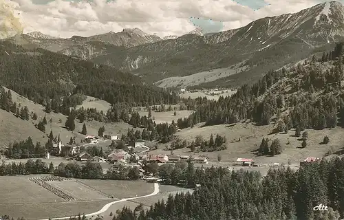 Unterjoch im Allgäu Panorama glca.1950 123.719