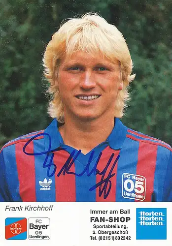 Fußball: Bayer Uerdingen Frank Kirchhoff 112.730