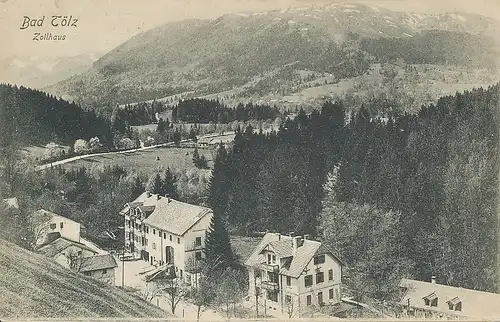 Bad Tölz Zollhaus und Panorama gl1906 119.306