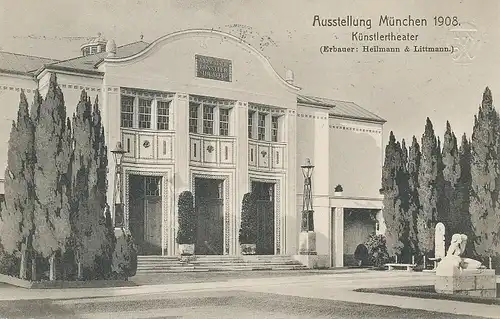 München Ausstellung Künstlertheater gl1908 124.249